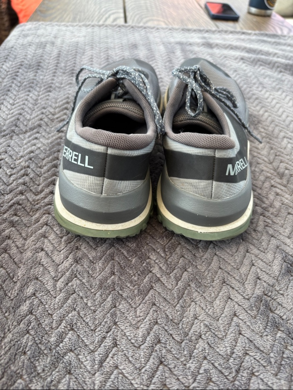 Merrell Men's Gray Athletic Trail Shoes - Picture 4 of 12